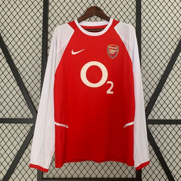 Tailandia Camiseta Arsenal 1ª ML Retro 2002 2004